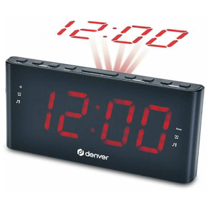 DENVER CPR-710 PROJECTION CLOCKRADIO WITH DUAL ALARM