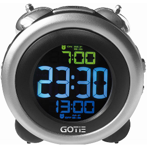 GOTIE GBE-300S ALARM CLOCK SILVER