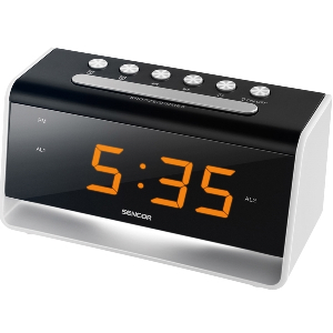 SENCOR SDC 4400 W ALARM CLOCK WITH LED NIGHT LIGHT WHITE