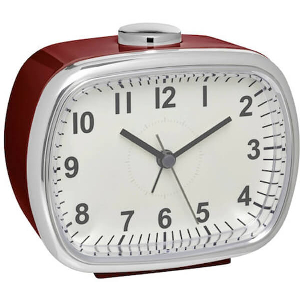 TFA 60.1032.05 ANALOGUE ALARM CLOCK RED