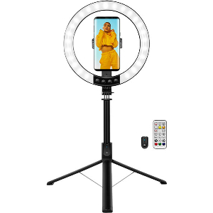 LOGILINK AA0156 LED RING FILL LIGHT SELFIE STICK WITH TRIPOD 25CM BLACK