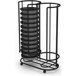 HAMA 111269 XAVAX COFFEE CAPSULE STAND FOR TASSIMO, HOLDER FOR 26 CAPSULES, BLACK MATT