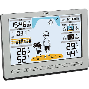 TFA 35.1097.54 SILVER METEO JACK WIRELESS WEATHER STATION