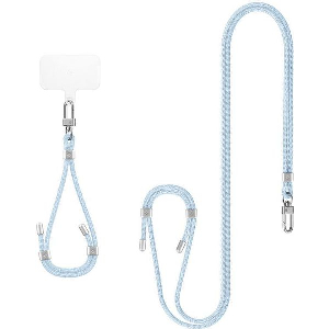 SPIGEN UNIVERSAL SET 2 (CROSS BODY STRAP 1P + WRIST STRAP 1P + CONTAG2 1P) MUTE BLUE
