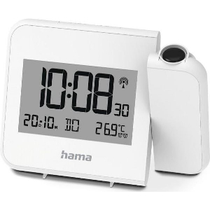 HAMA HVAR PROJECTOR ΨΗΦΙΑΚΟ ΡΑΔΙΟΕΛΕΓΧΟΜΕΝΟ ΞΥΠΝΗΤΗΡΙ ΠΡΟΒΟΛΗ ΤΟΙΧΟΥ Η ΟΡΟΦΗΣ ΛΕΥΚΟ