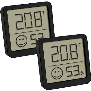 TFA 30.5053.01.02 2ER SET BLACK DIGITAL THERMO HYGROMETER