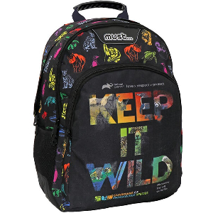 ΣΧΟΛΙΚΗ ΤΣΑΝΤΑ ΠΛΑΤΗΣ ΔΗΜΟΤΙΚΟΥ ANIMAL PLANET KEEP IT WILD MUST 3 ΘΗΚΕΣ