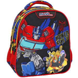 ΣΧΟΛΙΚΗ ΤΣΑΝΤΑ ΠΛΑΤΗΣ ΝΗΠΙΟΥ TRANSFORMERS EPIC PLAY MUST 2 ΘΗΚΕΣ