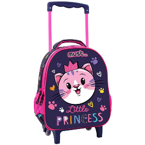 ΣΧΟΛΙΚΗ ΤΣΑΝΤΑ ΤΡΟΛΕΫ ΝΗΠΙΟΥ MUST LITTLE PRINCESS CAT 2 ΘΗΚΕΣ