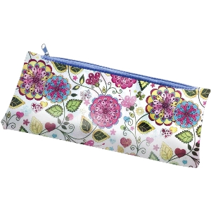 FLOWER - FLAT PENCIL CASE FULL COLOR PRINTING