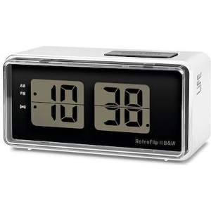 LIFE RETROFLIP II B&W ΨΗΦΙΑΚΟ ΡΟΛΟΙ / ΞΥΠΝΗΤΗΡΙ ΜΕ ΟΘΟΝΗ LCD ΚΑΙ RETRO FLIP DESIGN