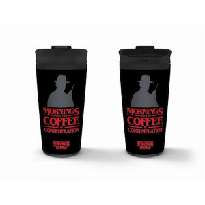 PYRAMID STRANGER THINGS - COFFEE AND CONTEMPLATION METAL TRAVEL MUG (MTM25371)
