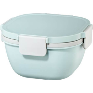 HAMA 181584 XAVAX SALAD BOX TO GO, DRESSING CONTAINER, TOPPER 3 COMPARTMENTS, CUTLERY, 1.4 L