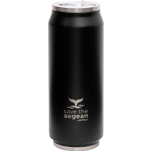 ESTIA 01-7843 COFFEE FLASK SAVE THE AEGEAN ΜΠΟΥΚΑΛΙ ΘΕΡΜΟΣ BLACK MATTE 500ML