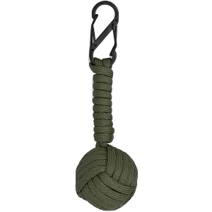 ΜΠΡΕΛΟΚ ALBAINOX DOUBLE CARABINER WITH PARACORD BALL GREEN