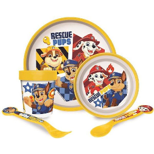 STOR: PAW PATROL BOY RESCUE PUPS 5 PCS -NON SLIP BICOLOR PREMIUM SET (81681)