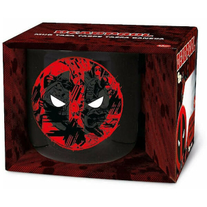 STOR DEADPOOL CERAMIC BREAKFAST MUG IN GIFT BOX 400ML