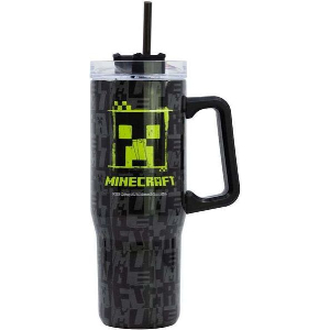 STOR: MINECRAFT SQUARED PATTERN - YOUNG ADULT DW XL INSULATED STAINLESS STEEL RAMBLER MUG (75643)