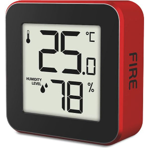 LIFE ALU MINI FIRE ΨΗΦΙΑΚΟ ΘΕΡΜΟΜΕΤΡΟ/ ΥΓΡΟΜΕΤΡΟ 221-0279