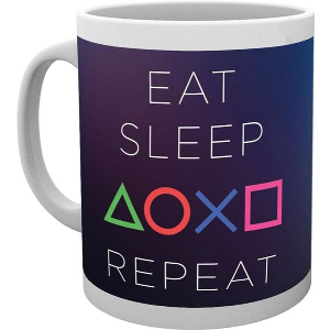 ABYSSE PLAYSTATION - EAT SLEEP PLAY REPEAT MUG 290ML