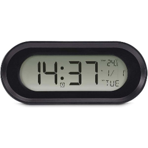 HAMA 222204 CLOCK ΕΠΙΤΡΑΠΕΖΙΟ ΨΗΦΙΑΚΟ ΡΟΛΟΙ ΜΕ ΞΥΠΝΗΤΗΡΙ & ΡΑΔΙΟΦΩΝΟ ΜΑΥΡΟ
