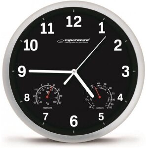 ESPERANZA EHC016K WALL CLOCK LYON BLACK