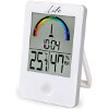 LIFE WES-101 DIGITAL INDOOR THERMOMETER AND HYGROMETER WITH CLOCK WHITE