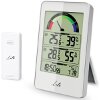 LIFE WES-203 WEATHER STATION WITH WIRELESS OUTDOOR SENSOR AND CLOCK WITH ALARM FUNCTION