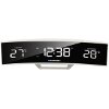 BLAUPUNKT CR12WH CLOCK RADIO WITH INDOOR AND OUTDOOR TEMPERATURE WHITE