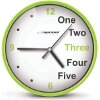 ESPERANZA EHC014G WALL CLOCK PRAGUE GREEN