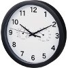 HAMA 186342 WALL CLOCK PURE PLUS WITH THERMOMETER/HYGROMETER