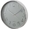 HAMA 186390 HAMA ELEGANCE WALL CLOCK 30 CM QUIET, SILVER/GREY