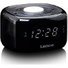 LENCO CR-12BK CLOCK RADIO WITH NIGHT LIGHT BLACK