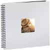 HAMA 02109 FINE ART SPIRAL BOUND ALBUM 36X32CM 50 BLACK PAGES CHALK GREY