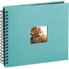 HAMA 10607 FINE ART SPIRAL BOUND ALBUM 36X32CM 50 BLACK PAGES TURQUOISE