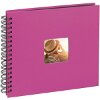 HAMA 10608 FINE ART SPIRAL BOUND ALBUM 36X32CM 50 BLACK PAGES PINK
