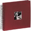 HAMA 90149 FINE ART SPIRAL BOUND ALBUM 28X24CM 50 BLACK PAGES BURGUNDY