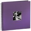 HAMA 94871 FINE ART SPIRAL BOUND ALBUM 36X32CM 50 BLACK PAGES PURPLE