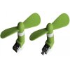 XLAYER MINI FAN 2-IN-1 MICRO USB & USB GREEN