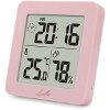 LIFE PRINCESS HYGROMETER & THERMOMETER WITH CLOCK PINK