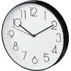 HAMA 186389 ELEGANCE WALL CLOCK, DIAMETER 30 CM, QUIET, BLACK/WHITE