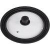 HAMA 111545 XAVAX UNIVERSAL LID WITH STEAM VENT FOR POTS AND PANS 24 26 28 CM GLASS