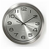 NEDIS CLWA010MT30SR CIRCULAR WALL CLOCK 30 CM DIAMETER STAINLESS STEEL