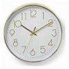 NEDIS CLWA015PC30GD WALL CLOCK 300MM GOLD / WHITE