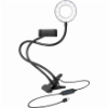 LOGILINK AA0150 LED RING FILL LIGHT FOR SMARTPHONE, 8.5 CM, BLACK