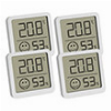 TFA 30.5053.02.04 4-PACK WHITE DIGITAL THERMO HYGROMETER
