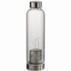 HAMA 111233 GLASS DRINKING BOTTLE WITH SIEVE AND NEOPRENE SLEEVE, 500 ML, BLACK