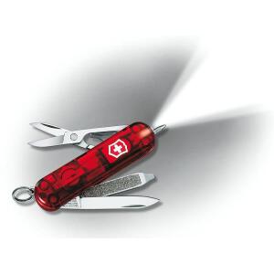 ΣΟΥΓΙΑΣ VICTORINOX POCKET KNIFE SIGNATURE LITE RED TRANSLUCENT LED WHITE 58MM 0.6226.T