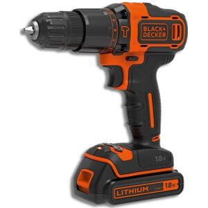 ΔΡΑΠΑΝΟΚΑΤΣΑΒΙΔΟ ΚΡΟΥΣΤΙΚΟ ΜΠΑΤΑΡΙΑΣ BLACK & DECKER 10MM 18V LI-ION 1.5AH 2 ΤΑΧΥΤΗΤΩΝ BDCHD18