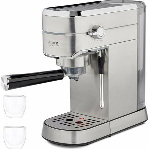 ΚΑΦΕΤΙΕΡΑ ESPRESSO 15 BAR FIRST AUSTRIA FA-5476-3 ΓΙΑ ΑΛΕΣΜΕΝΟ ΚΑΦΕ/PODS+2 ΦΛΙΤΖΑΝΙΑ